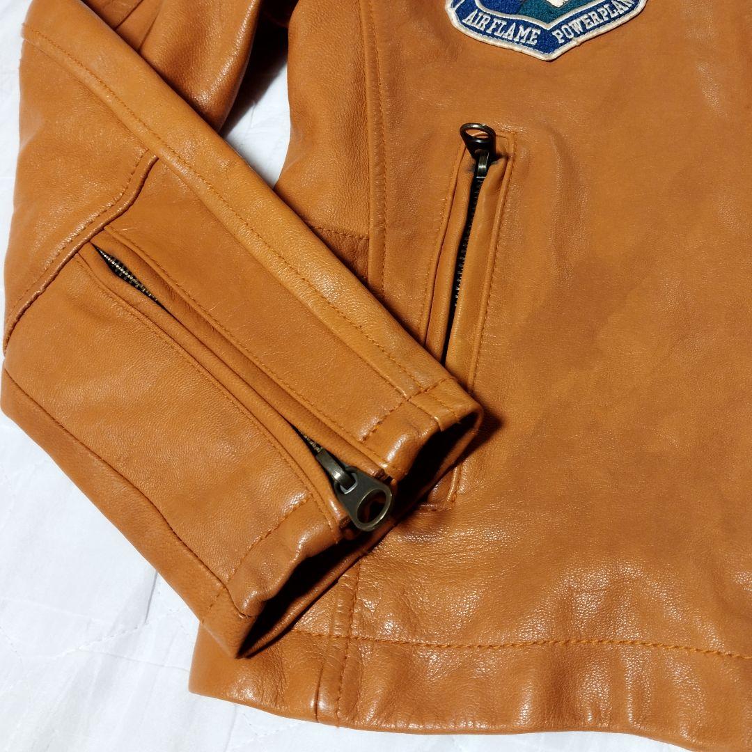 AVIREX パッチ レザージャケット ライダースジャケット アヴィレックス