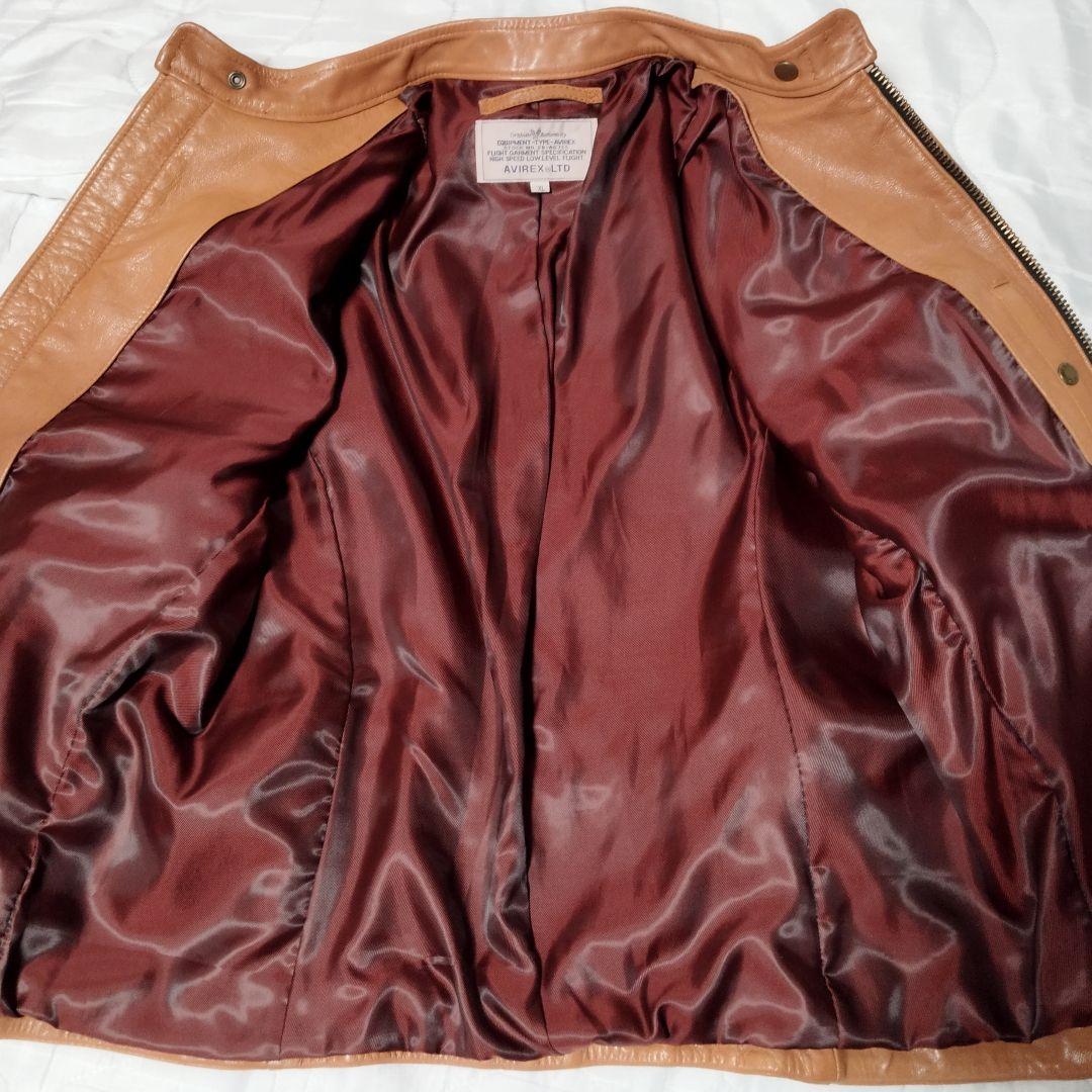 AVIREX パッチ レザージャケット ライダースジャケット アヴィレックス