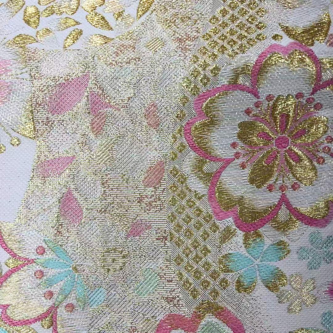 ※【美品】 振袖セット 成人式 正絹 古典柄 振袖 ピンク *131 ●