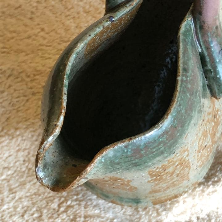 陶芸作品　取手付き酒器(1点もの)　作家:「哲瓶」