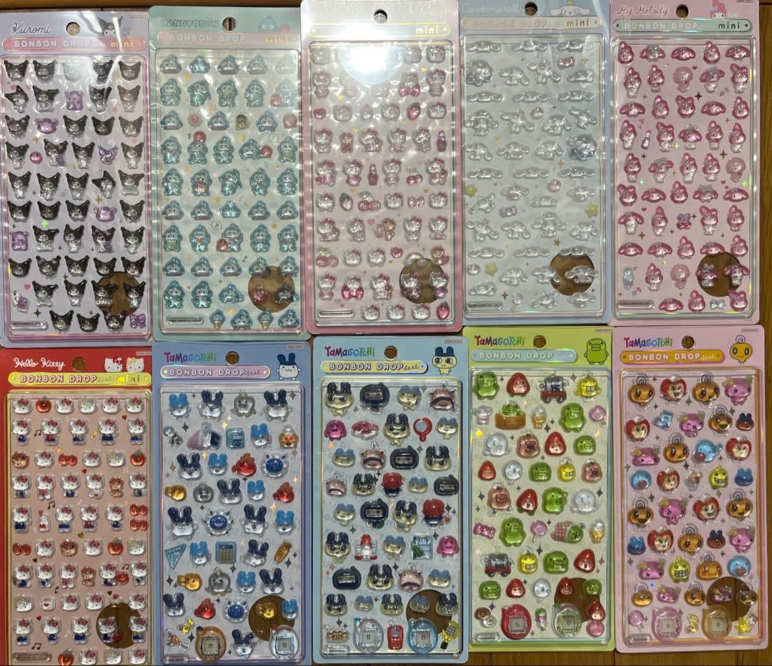 ボンボンドロップシール　たまごっち　ボンボンドロップシールミニ　サンリオ　正規品