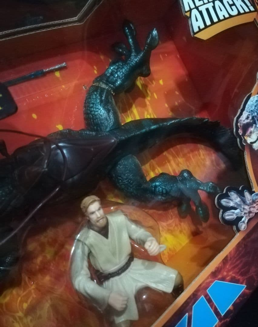 新品 ボーガ with オビワンケノービ フィギュアセット：スターウォーズ