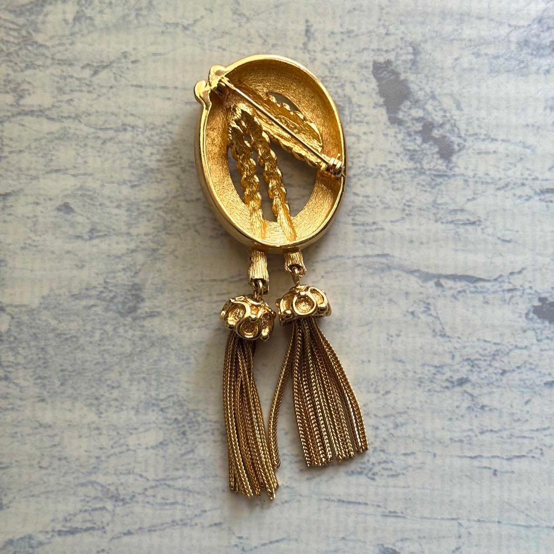 Christian Dior ディオール タッセル ブローチ ヴィンテージ