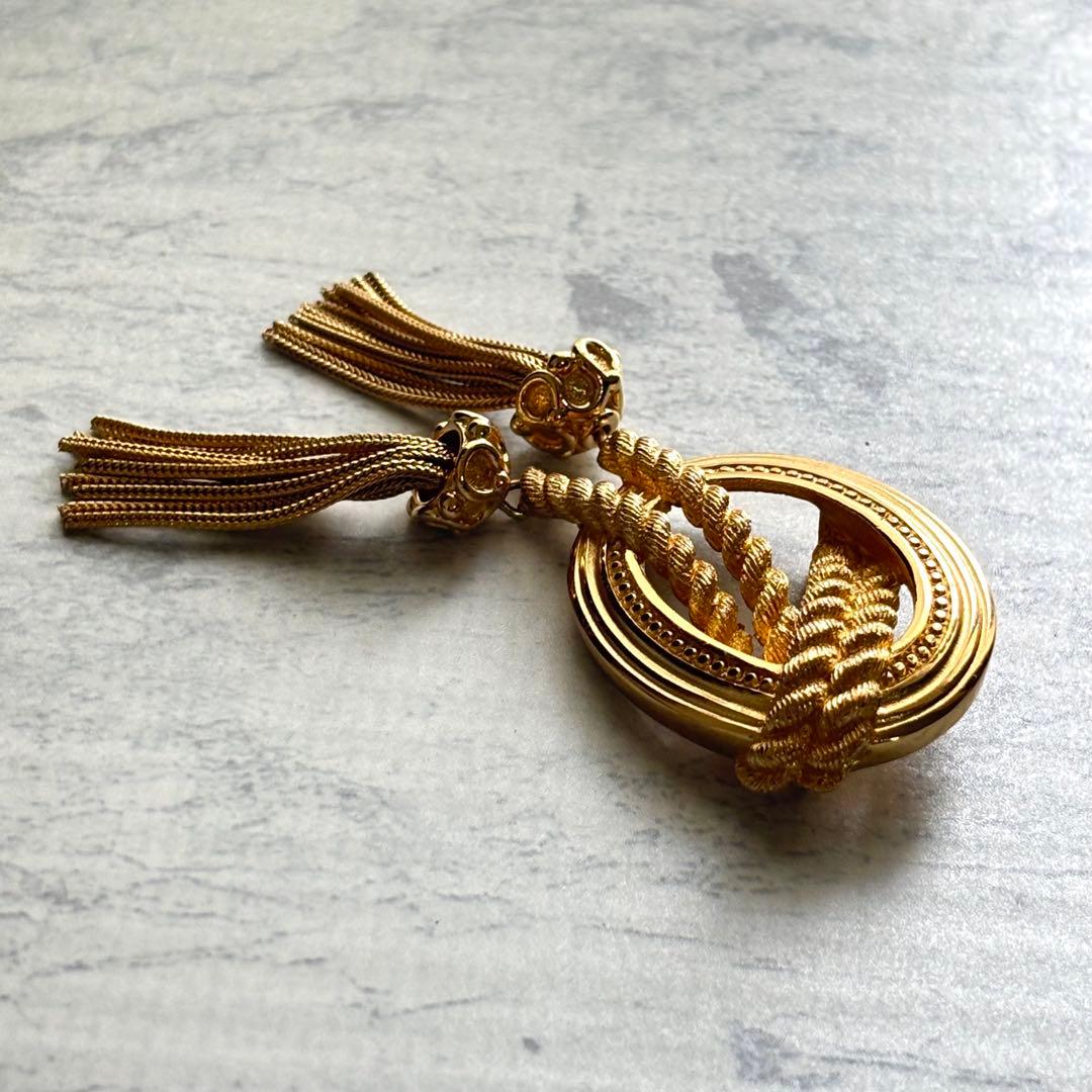 Christian Dior ディオール タッセル ブローチ ヴィンテージ