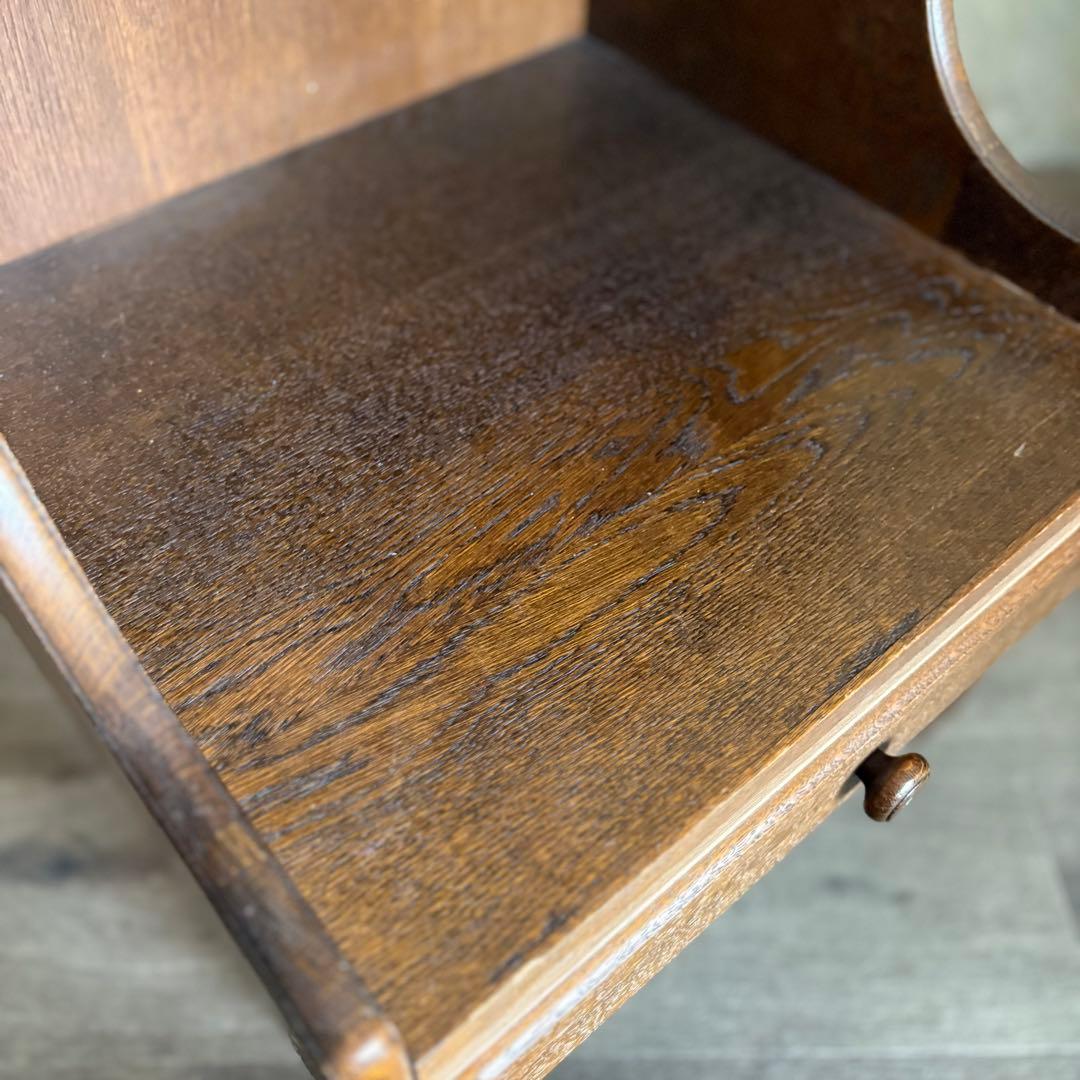 ヴィンテージ　ベッドサイド　ミニラック　オーク　無垢材