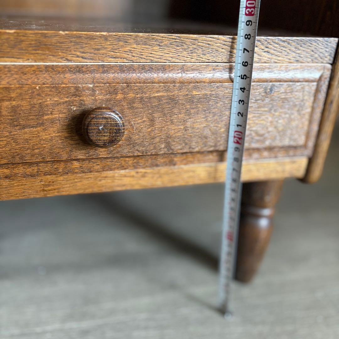 ヴィンテージ　ベッドサイド　ミニラック　オーク　無垢材