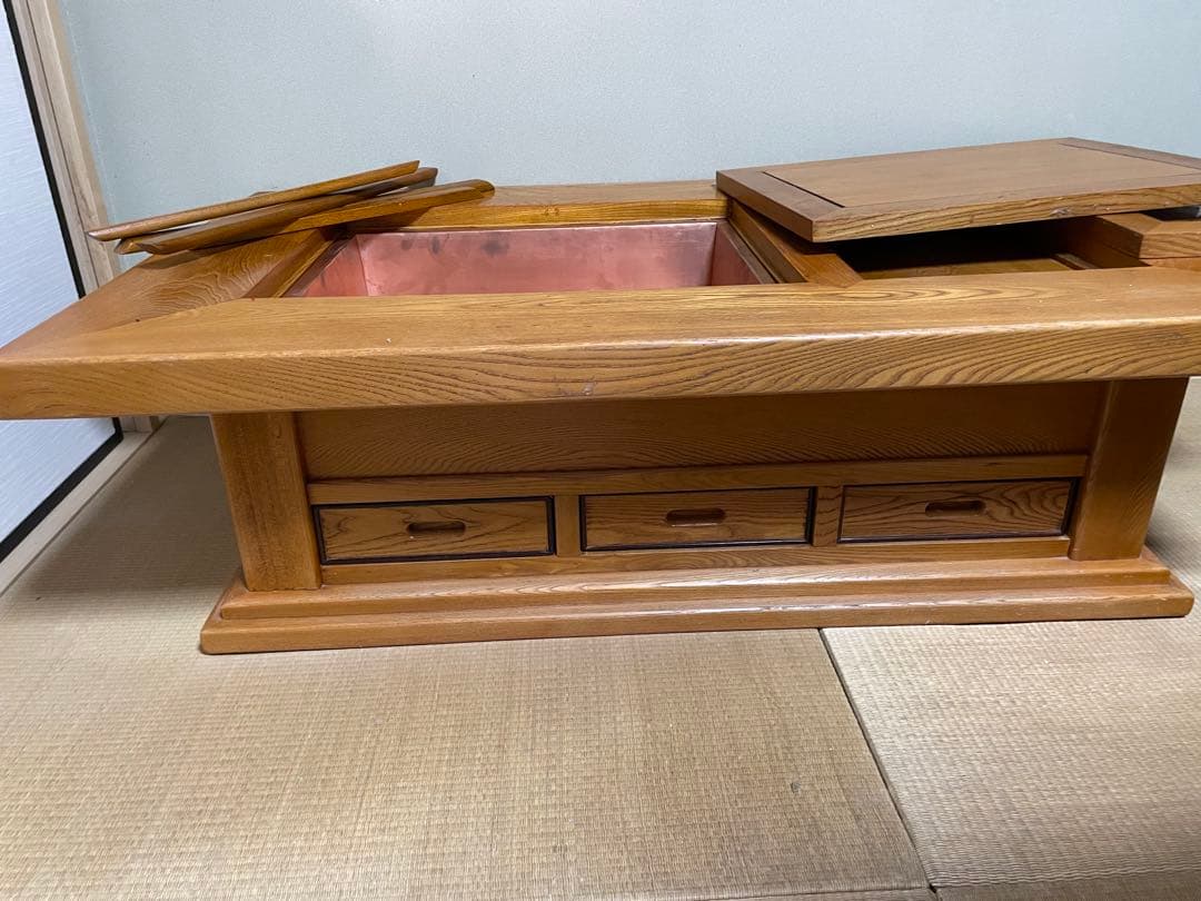 囲炉裏　囲炉裏テーブル　長火鉢　火鉢　囲炉裏座卓