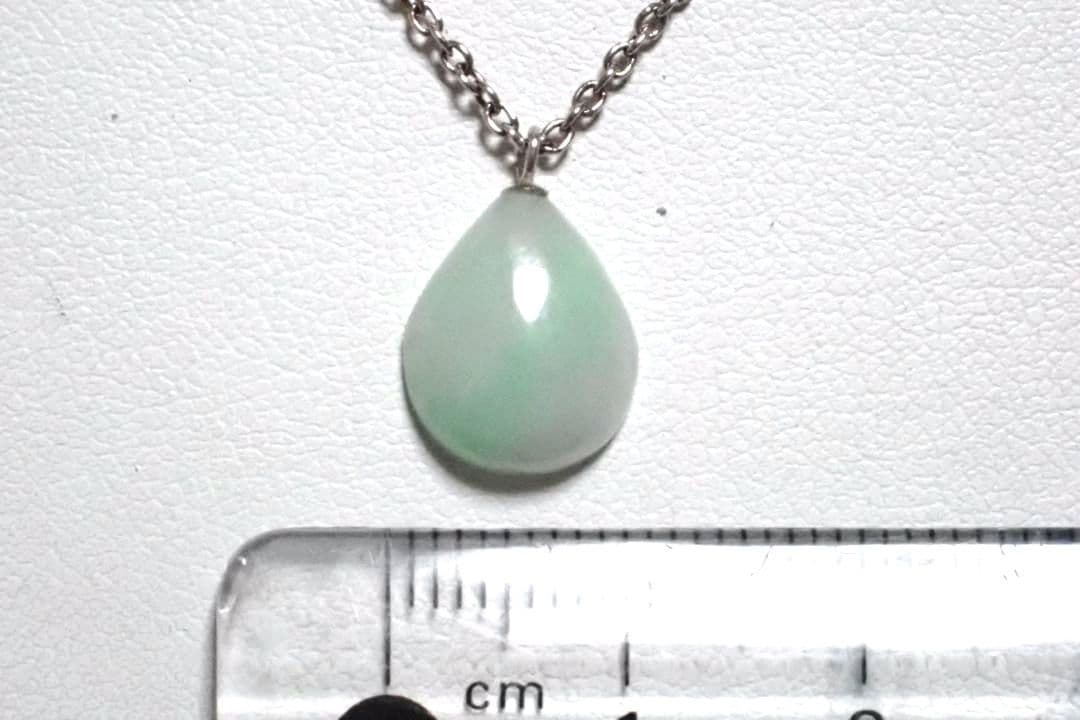 糸魚川翡翠　翡翠　姫川　アップルグリーン　緑　ネックレス　sv925　送料無料