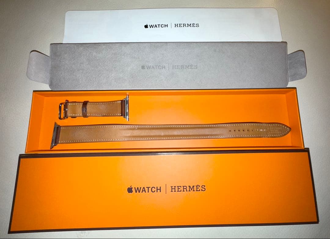 ねこ）HERMESドゥブルトゥールステンレススチールバックル（40㎜）