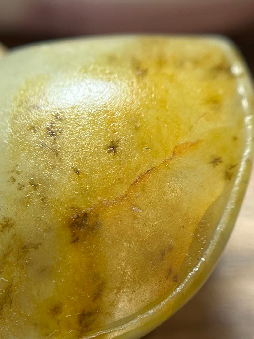 本物和田玉★子料★青花黄皮！招財モチーフ龍亀証明書付き03 新疆和田玉