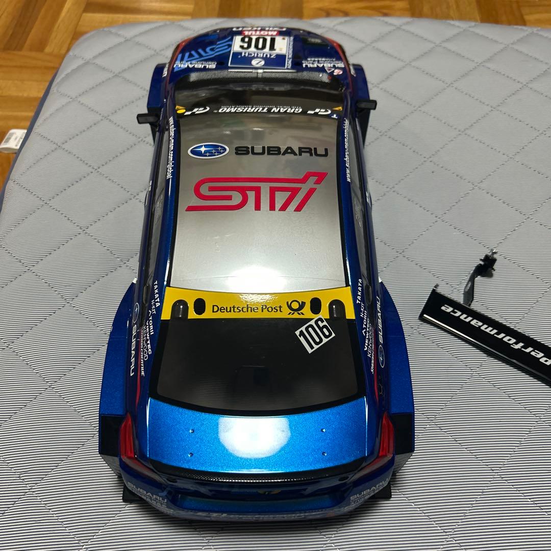 極美品　タミヤ　1/10スケールラジコンボディー　スバルWRX STI