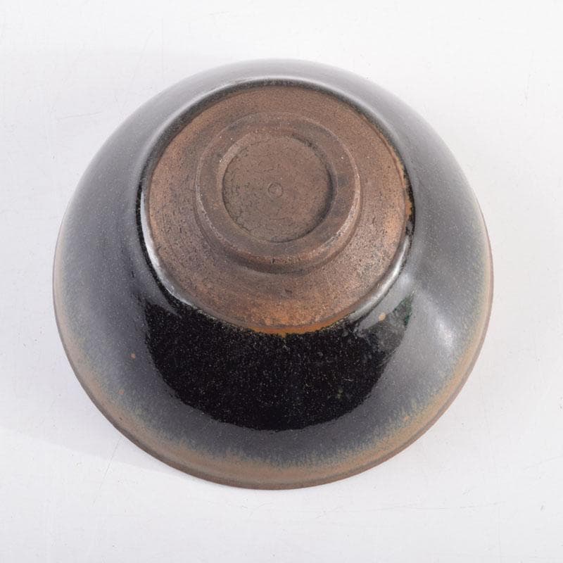 中国　南宋　建窯　兎毫盞　禾目天目茶碗　V　8955