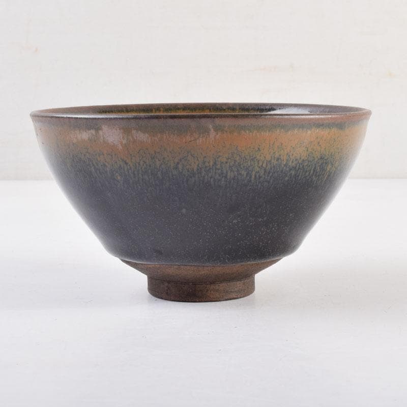 中国　南宋　建窯　兎毫盞　禾目天目茶碗　V　8955