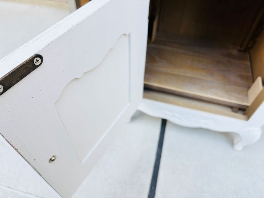 カントリーコーナー ナイトテーブル 木製 フランス