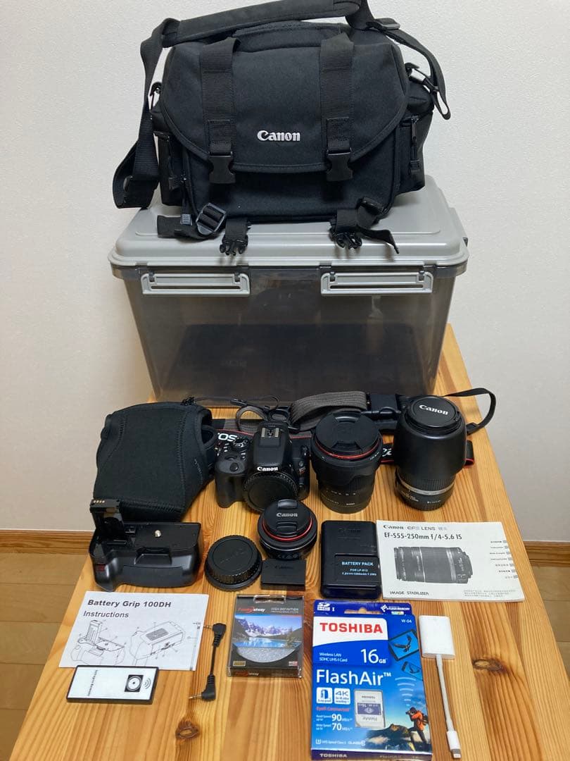 Canon 一眼レフカメラ EOS Kiss X7 レンズ FlashAir