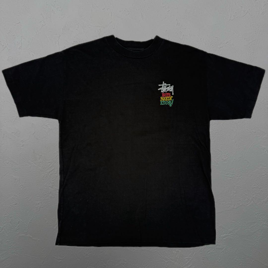 美品 old stussy 90s ビンテージ ラスタ シャドーマン Tシャツ