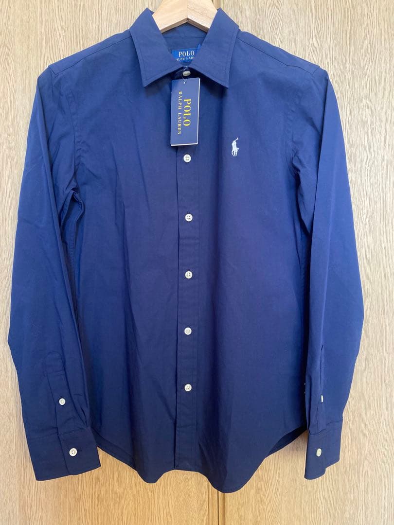新品タグ付きPolo Ralph Lauren ネイビー長袖シャツ サイズ2