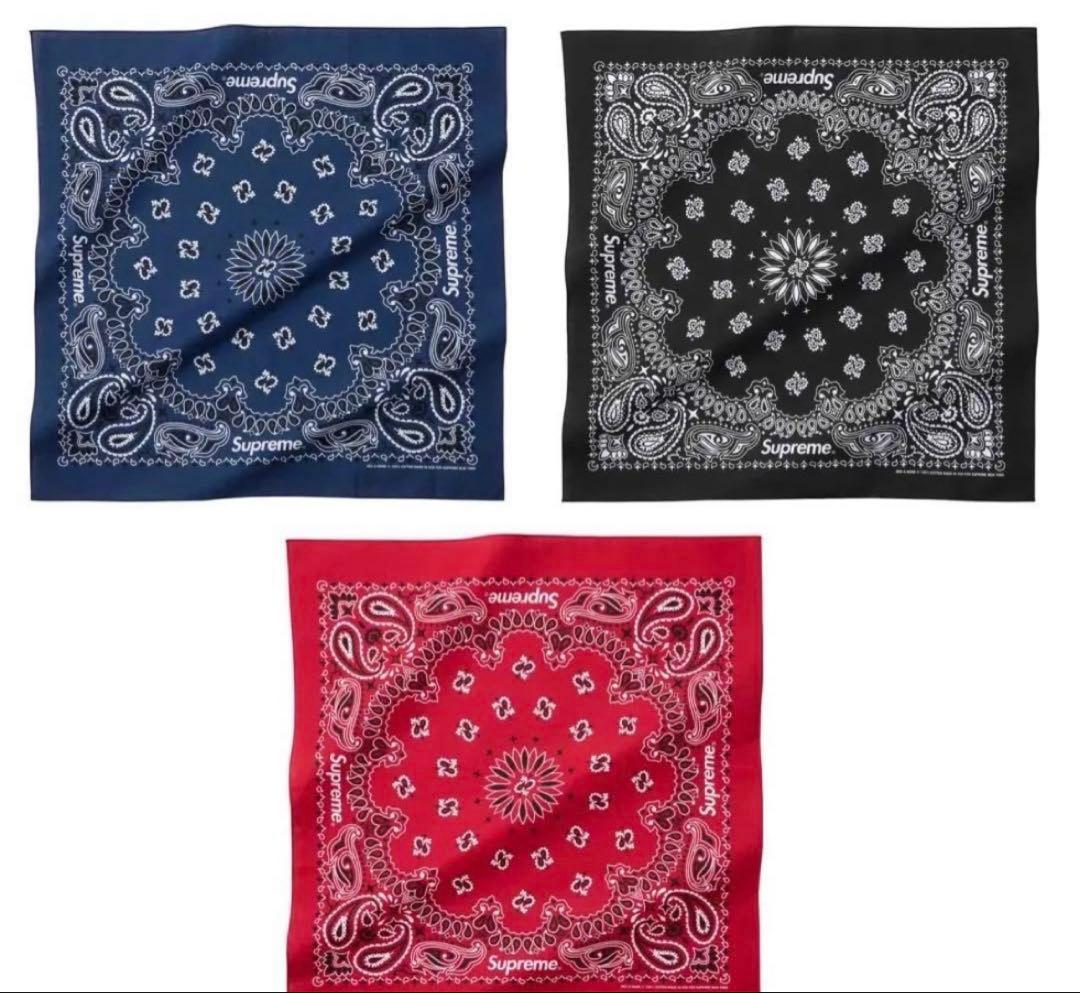 3色セット新品未使用　Supreme Hav-A-Hank Bandanas