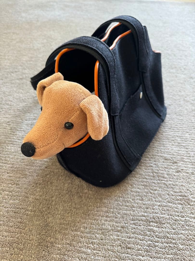 HERMES 　ペットキャリーバッグ　ドックバック　セリエ黒