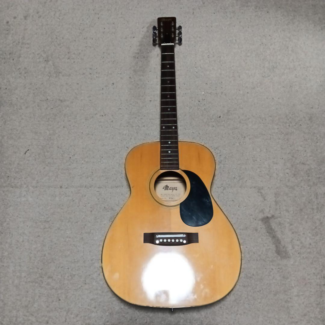 Maya F301 ジャパンヴィンテージギター(ペグ修理必要)弦おまけ付き