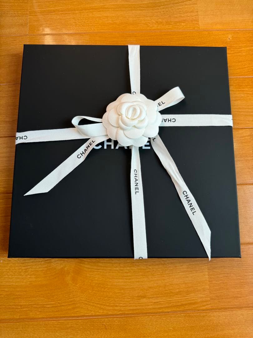 正規 CHANEL 24秋冬限定 ロゴ ニット帽 ウール 黒 24K ニット帽