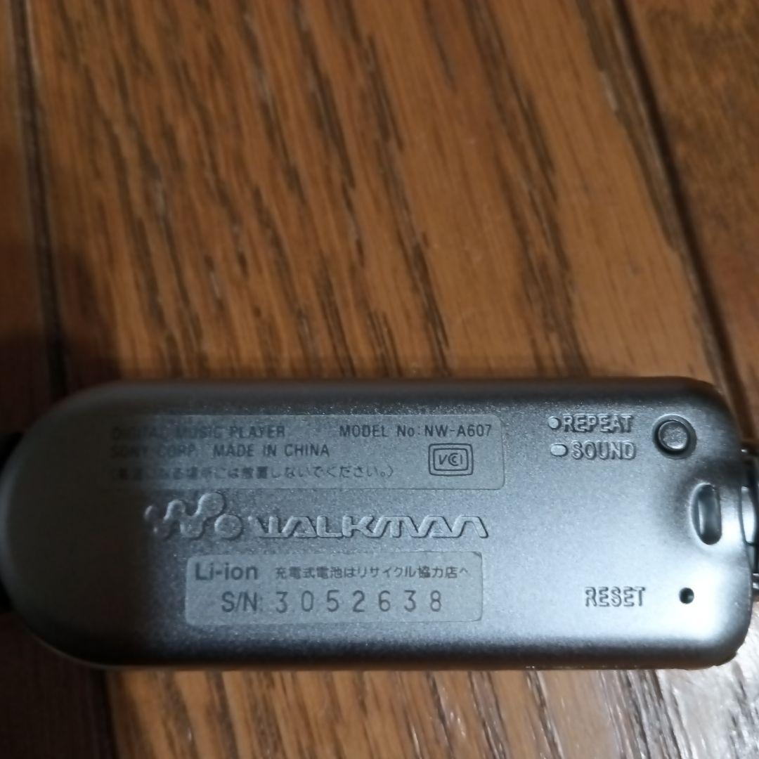 【希少品】SONY オーディオプレーヤー NW-A607 青　 通電確認済