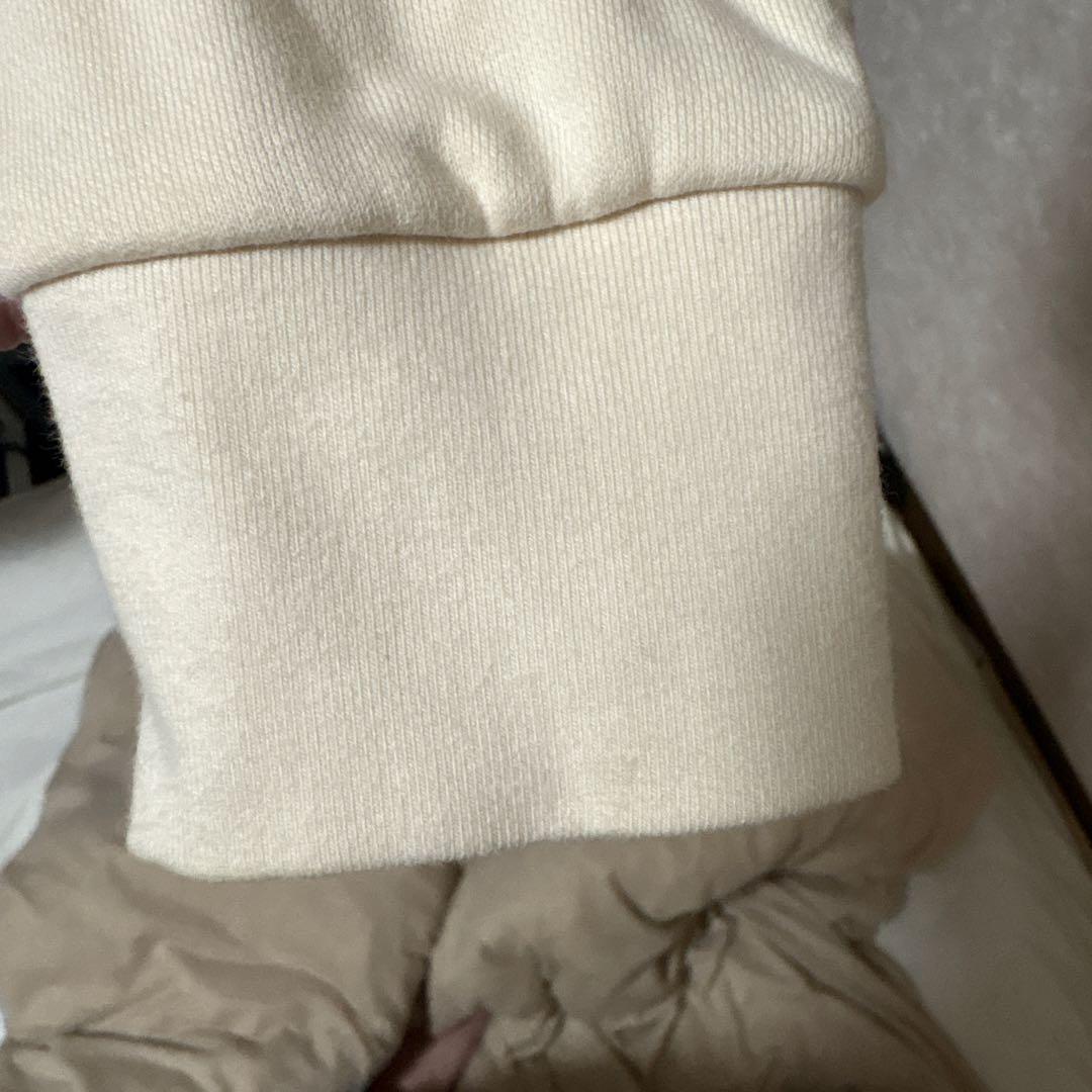 MONCLER フード付きパーカー S アイボリー