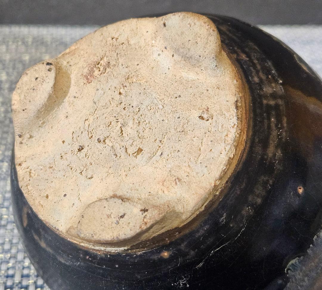 【名品❗】時代古作　中国古陶磁　南宋時代頃　吉州窯　玳玻天目　茶碗　香炉