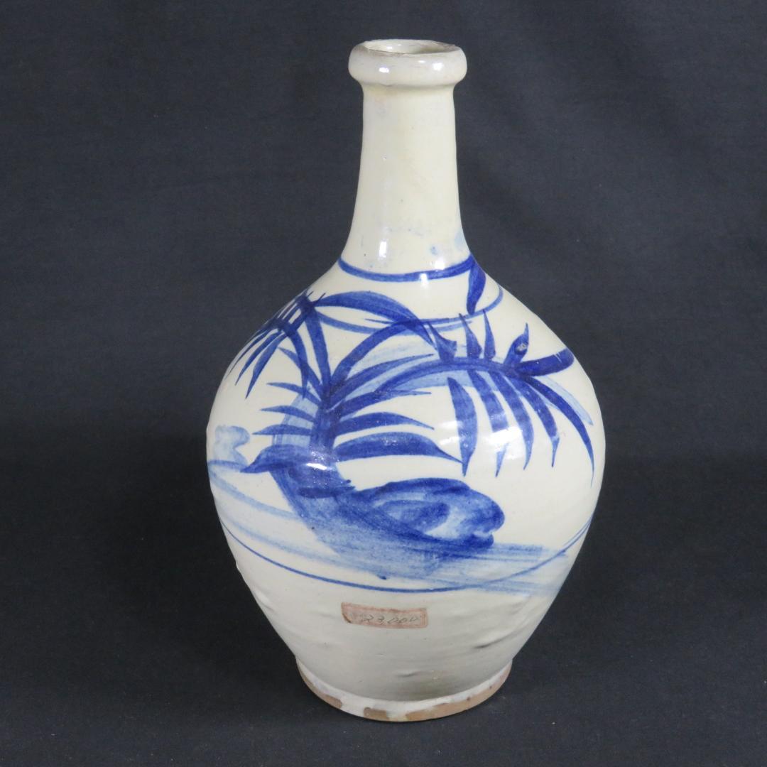 壺 徳利 花器 一輪挿し 民藝 飾り壺 時代物 窯傷 染付