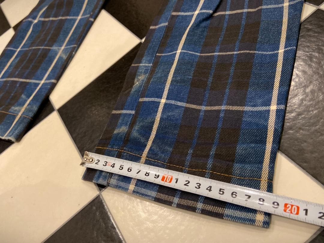 ◇ヴィヴィアンウエストウッド アングロマニア チェック ボンテージパンツ ブルー