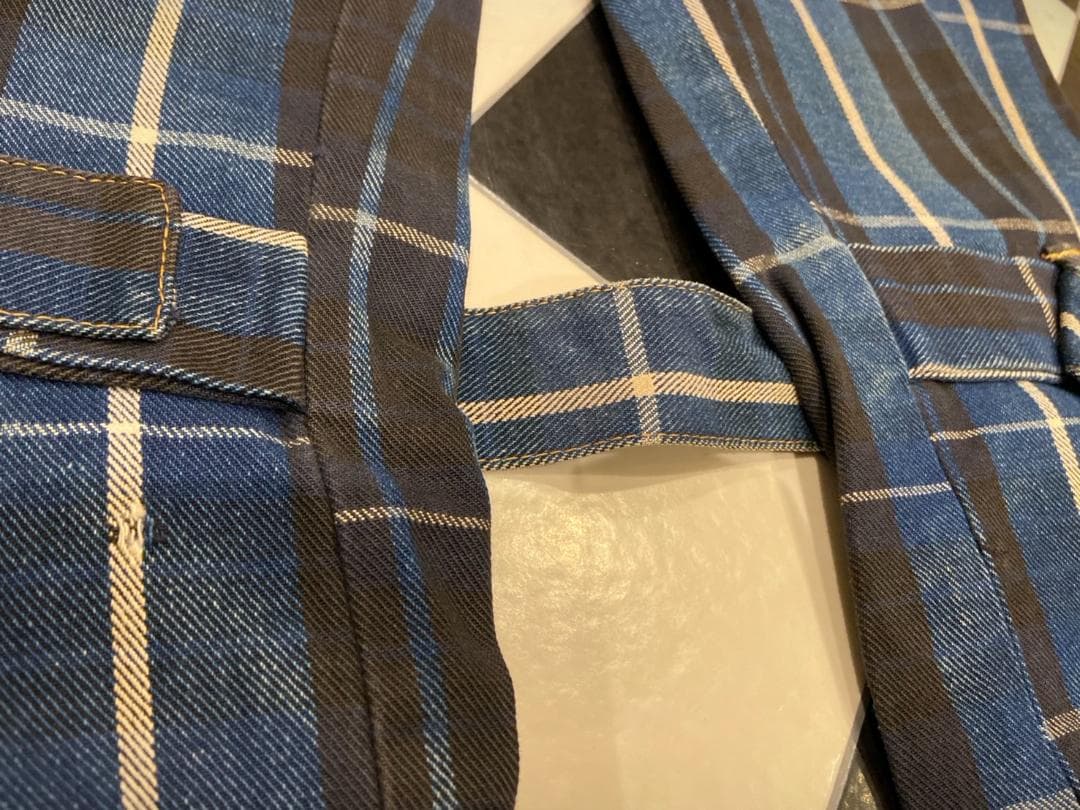 ◇ヴィヴィアンウエストウッド アングロマニア チェック ボンテージパンツ ブルー