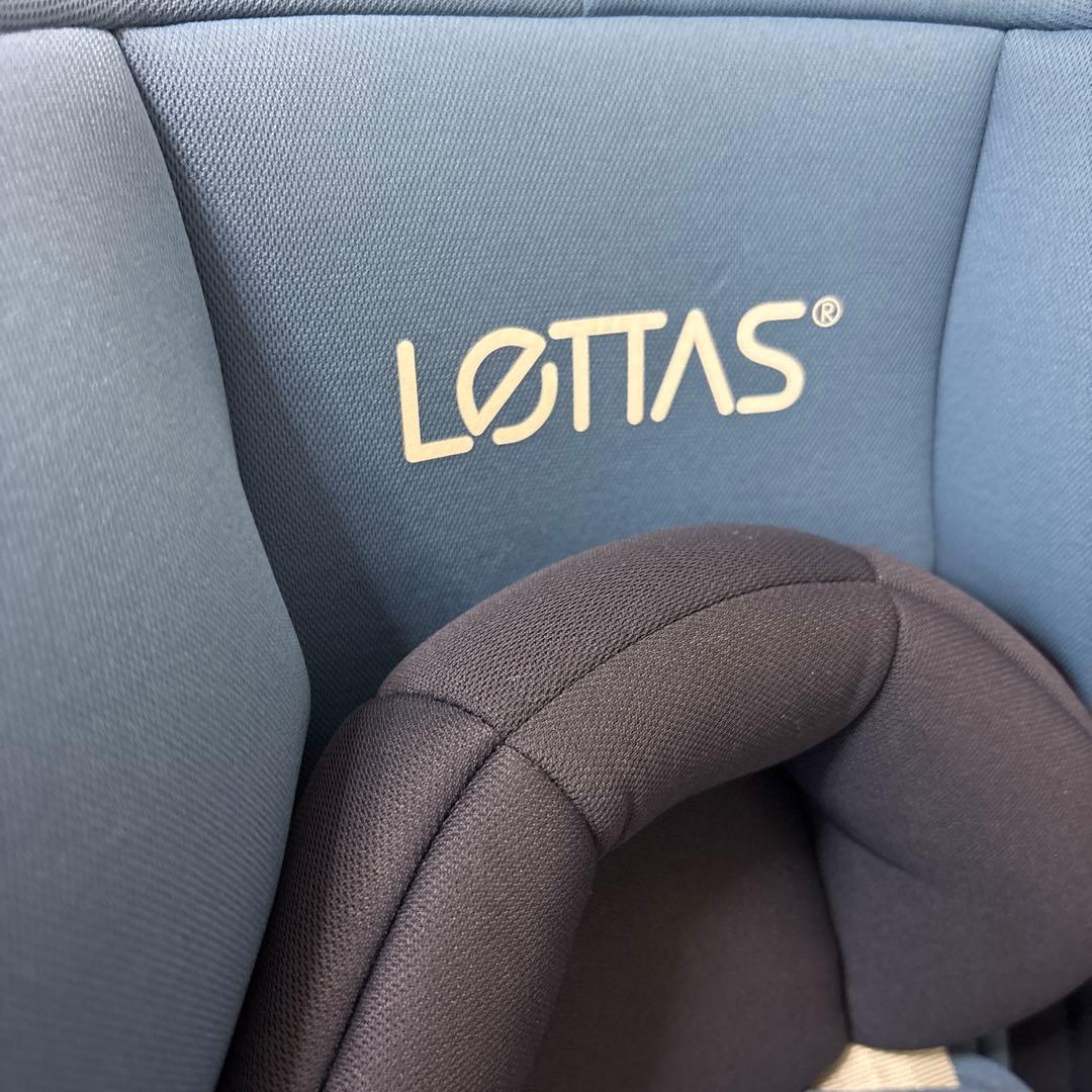 LETTAS(レッタス) チャイルドシート ブルー　ネイビー　回転式