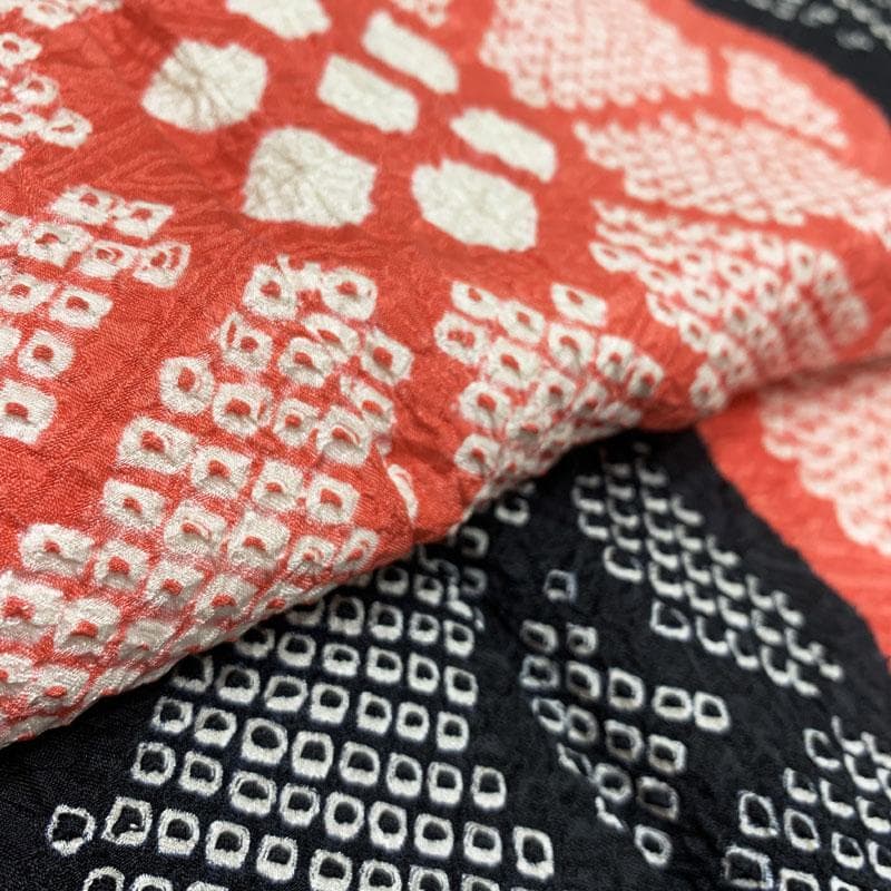 406z50.211y22.小物類☆振袖 総絞り 黒 成人式 結婚式 十三参り