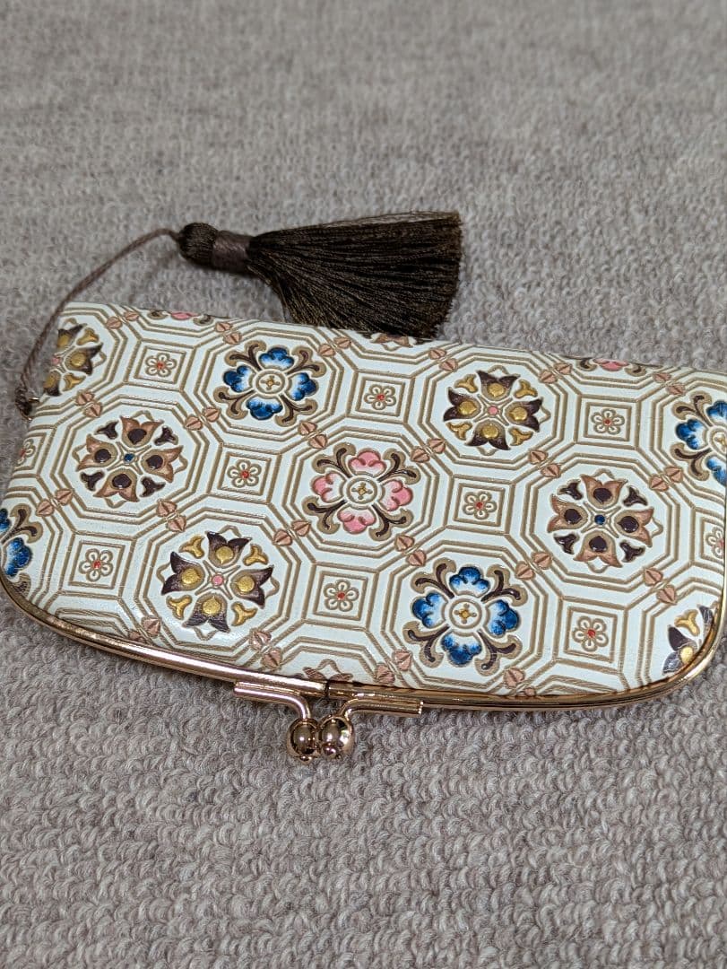 文庫屋大関　天溝がま口　（蜀江）