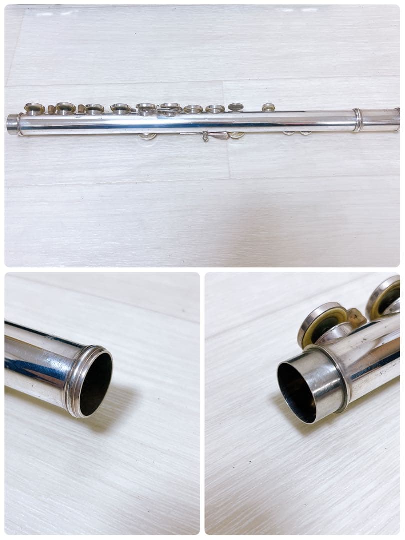 銀製モデル　三響　吹奏楽　管楽器　フルート　925刻印あり