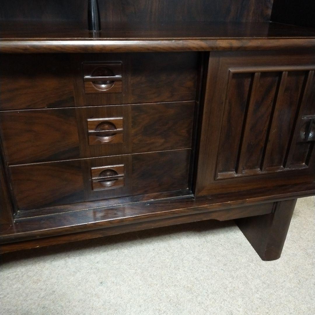 配送無料（たのメル便）　サイドボード　昭和レトロ　ブラウン　引取りも可能