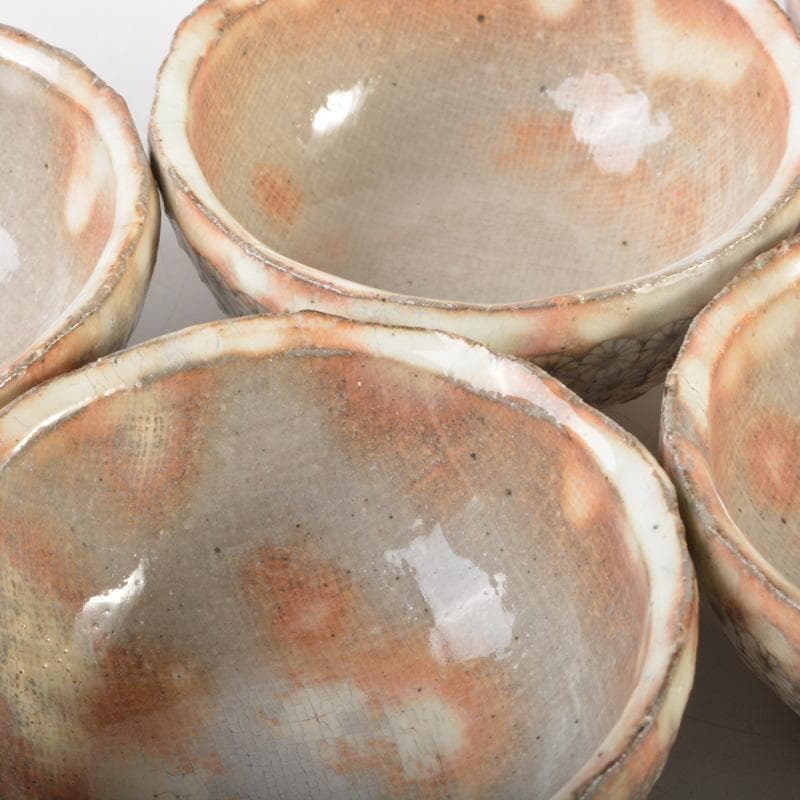 和食器　天翔窯　高橋佐門作　花文　小鉢　五客　共箱　C　6509