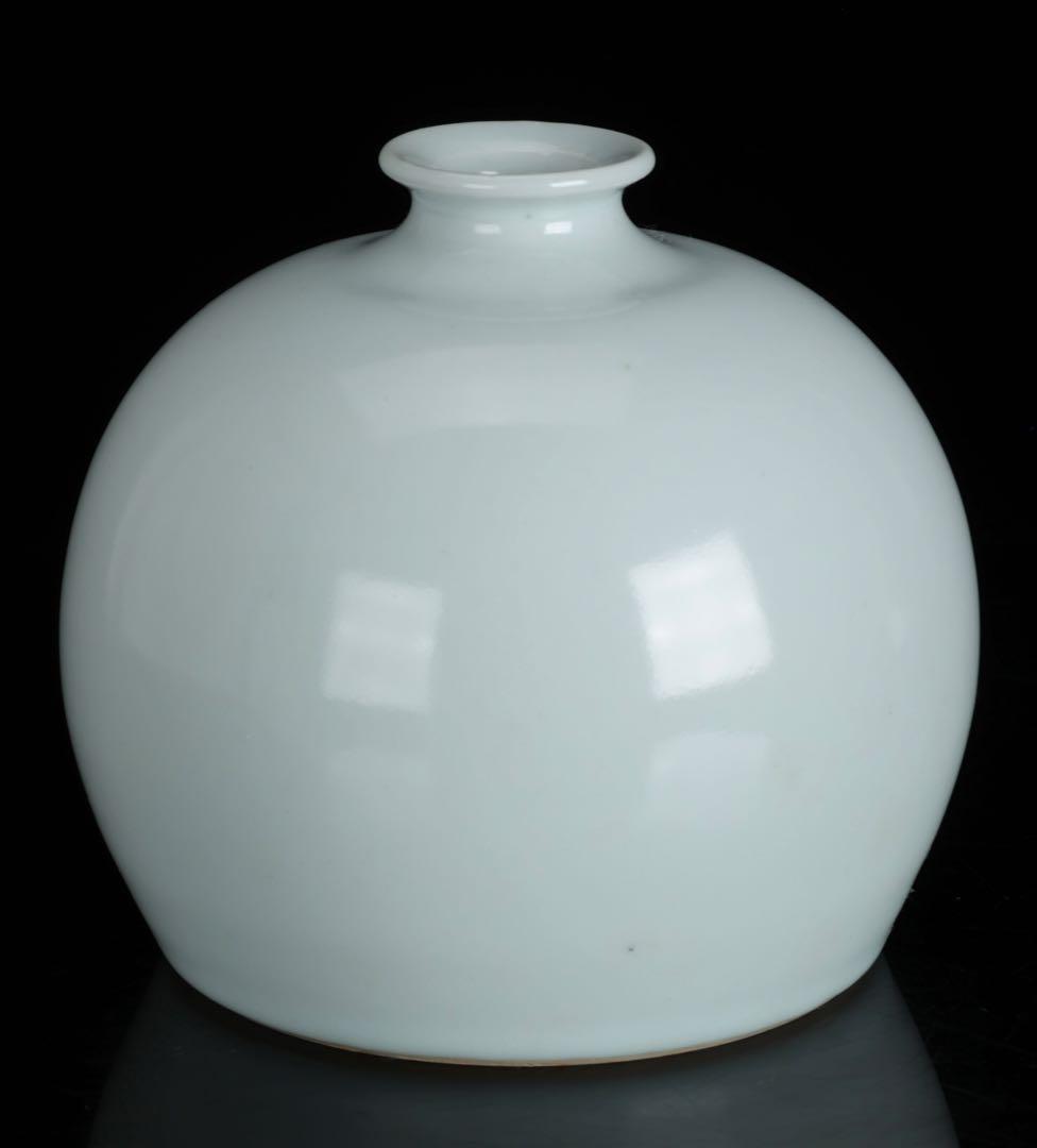 【泥裏珠光 初代 斎藤陶斎（三郎）】白磁壺 共箱 花器 花瓶 飾壺 骨董 古美術