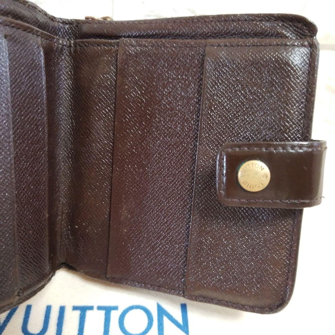 【ラオ】LOUIS VUITTON ダミエ エベヌ コンパクトジップ 二つ