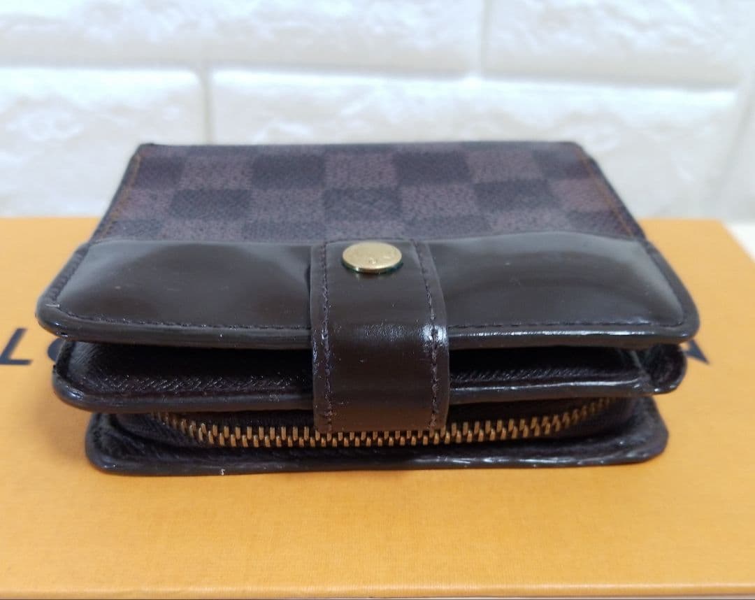 【ラオ】LOUIS VUITTON ダミエ エベヌ コンパクトジップ 二つ