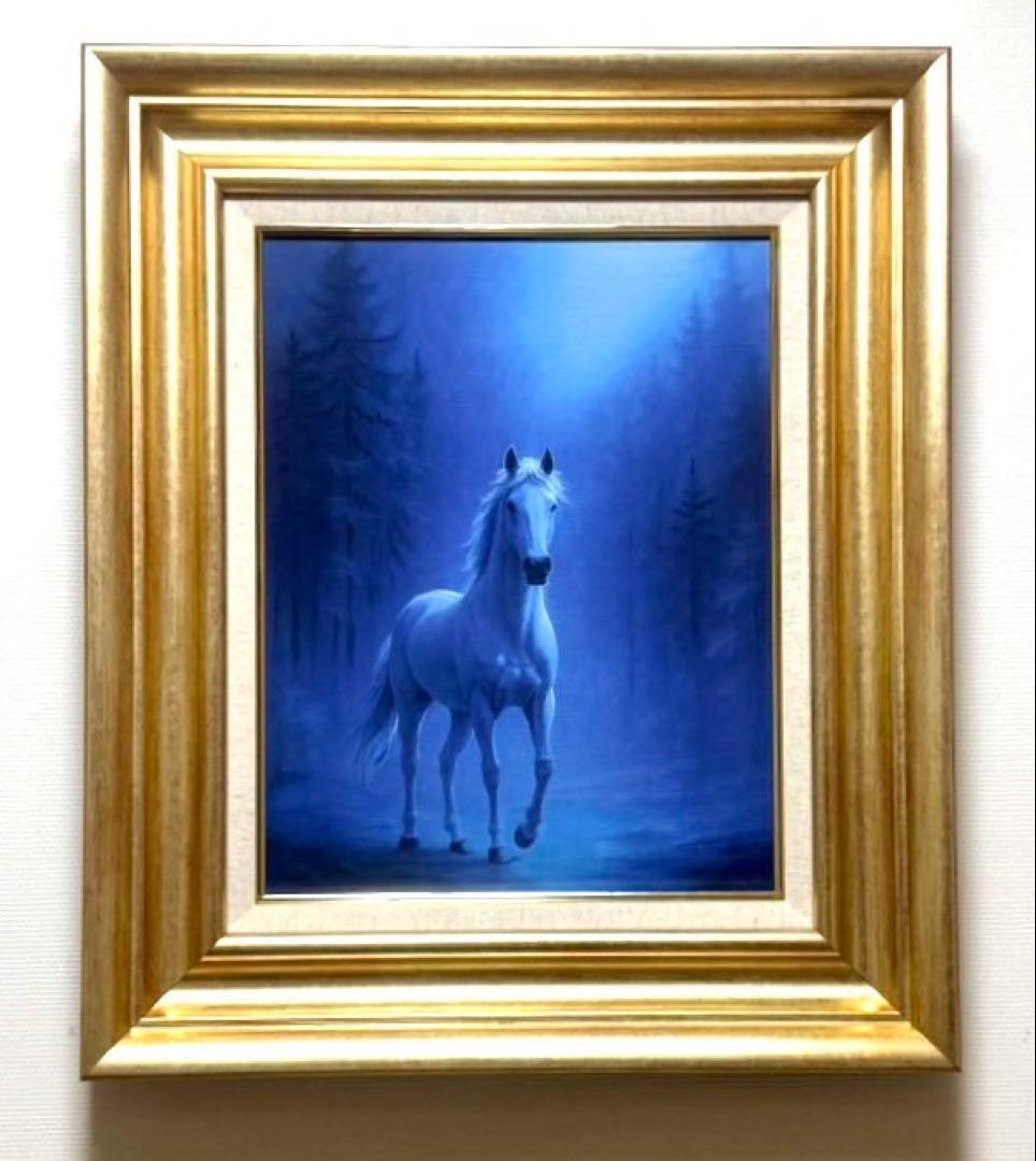 (F6号) 蒼井奏【水駿】 表サイン有り/裏共シール有り/真作/油彩