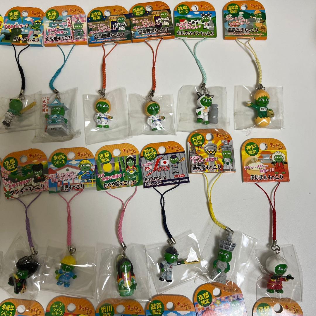 ご当地 まりもっこり　ストラップ　マスコット　キーホルダー　根付け　40点セット