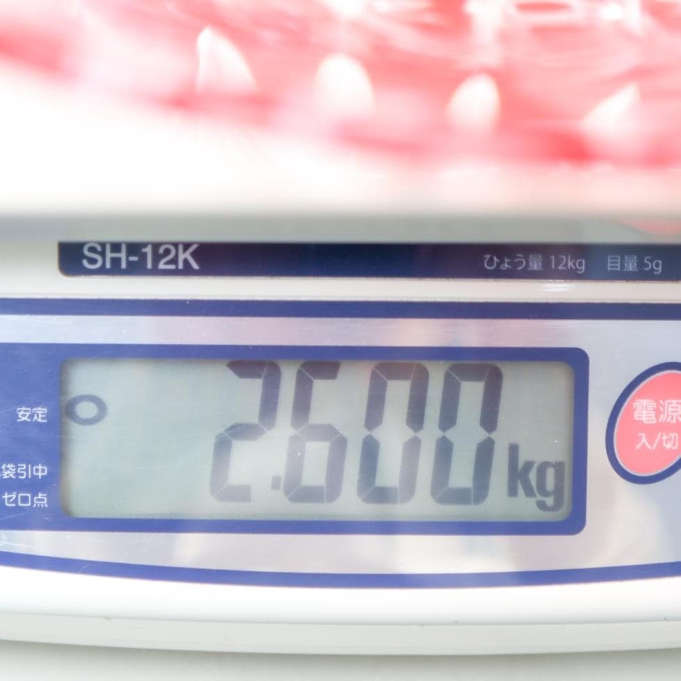 ボヘミアガラス 朱色 ボウル 32cm 花生け