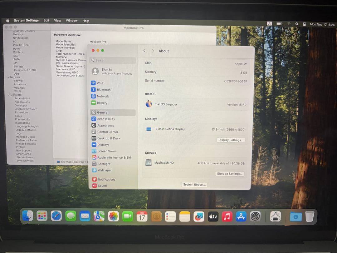 MacBook本体 MacBook Pro 2020 M1 8GB/512GB