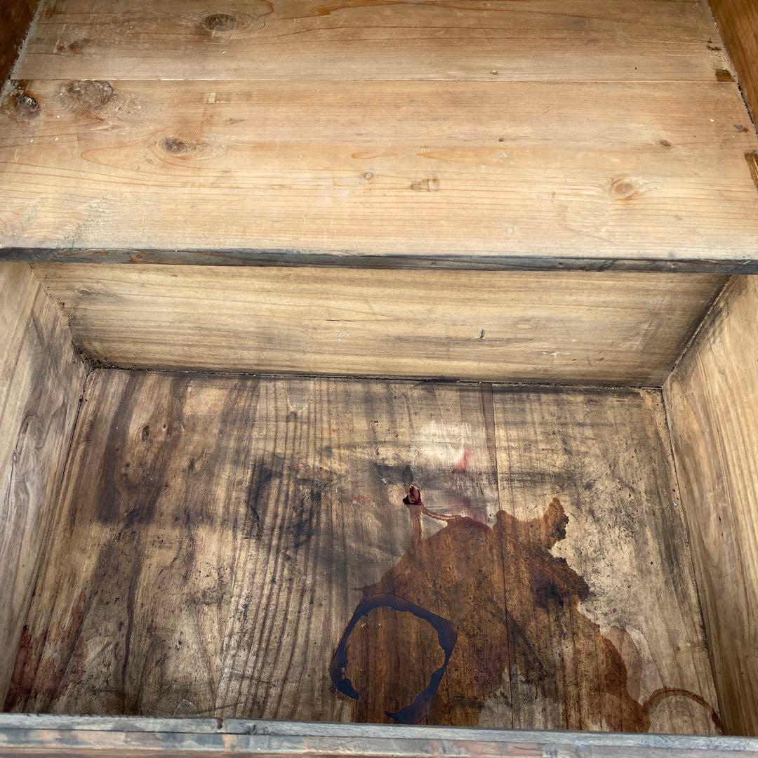 明治 時代箪笥 骨董品 四段 古民家 蔵出し 古家具 アンティーク 店舗什器