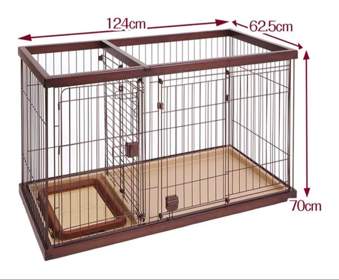 ✖️うんちゃんさん専用:ペティオ犬用ドッグサークル スライドドア付き 124cm