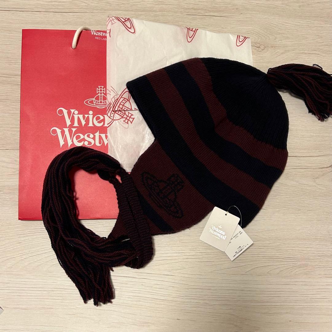 Vivienne Westwood フラップ付ワッチ ニット帽