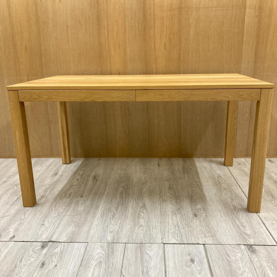 無印良品　ダイニングテーブル　オーク材　天然木　140ｃｍ