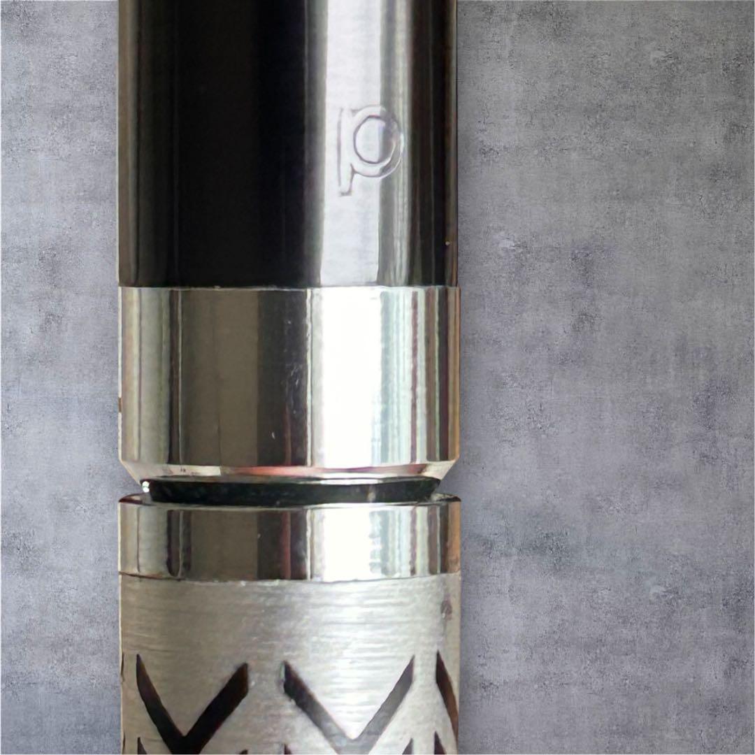 【希少】プラチナアングル ボディーノック式 シャープペンシル0.5mm蝕刻　廃盤