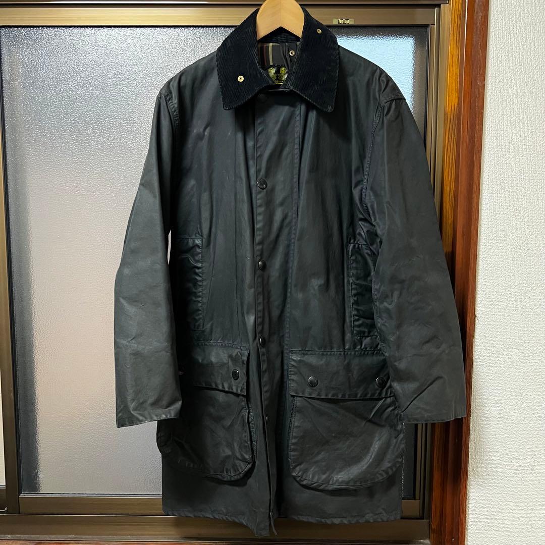 80s バブアー border オイルドジャケット ユーロヴィンテージ